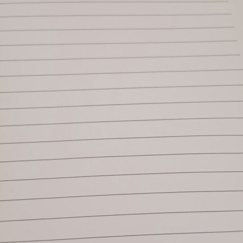 Spiral notebook A5, black with white letters