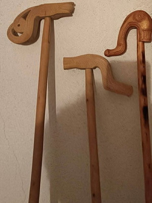 Handmade walking sticks like new