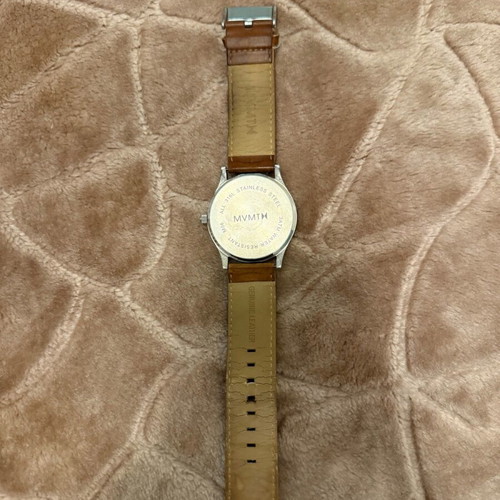 MVMT wristwatch used, unisex, beige and brown