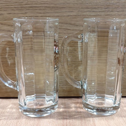 Veltins beer set of two promotional glass mugs 0.2l like new
