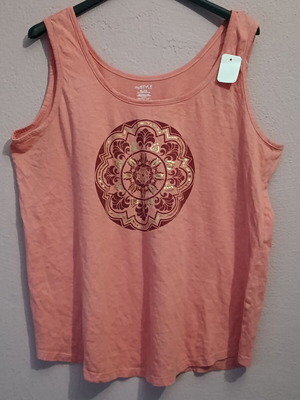 My Style plus size tank top with mandala print, new