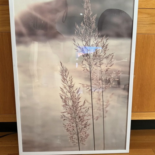 Photo frame with white border like new, 72.5x53 cm