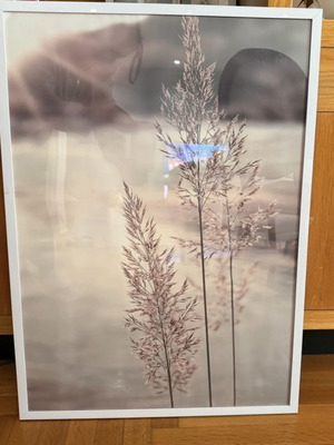 Photo frame with white border like new, 72.5x53 cm