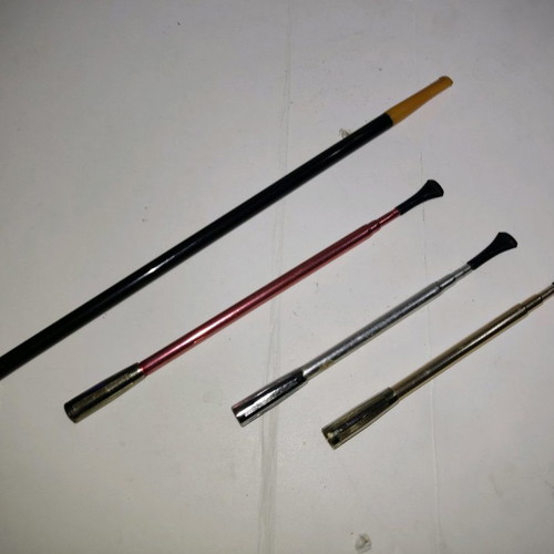 Women's smoking pipes used, set of 4 pieces