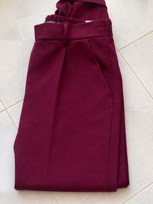 Stradivarius cherry high-waisted pants like new, size M