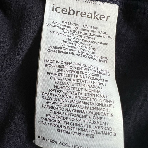 Icebreaker polo shirt merino wool navy men size XL excellent condition