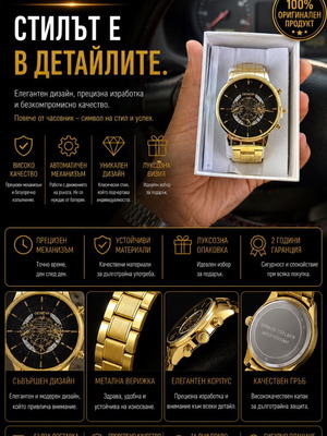 Wristwatch new men's