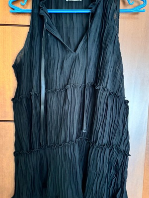Regalinas blouse black transparent like new without tag size M