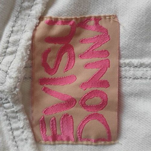 Evisu Donna white denim overall size M like new