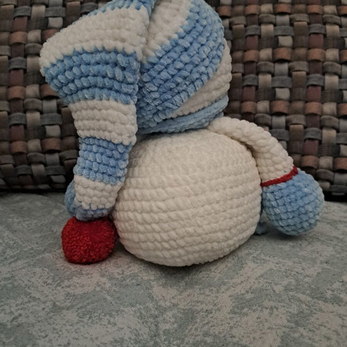 Stylish handmade snowman
