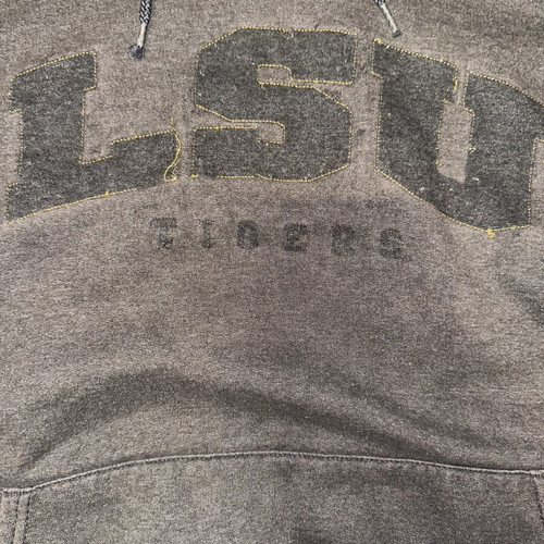 Champion LSU Tigers vintage hoodie XXL, grey