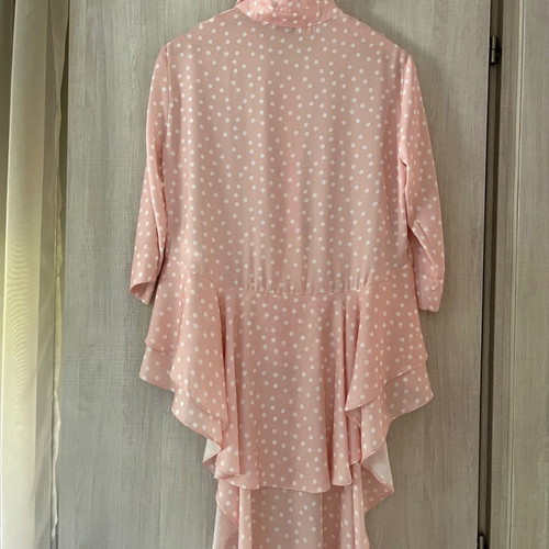 Kiwe polka dot shirt new, size S, white-pink