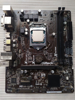 ASRock H81M-HDS motherboard with Intel i5 4570
