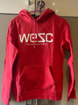 Wesc red hoodie like new, size Medium