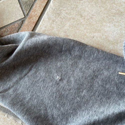 Nike jacket used gray with gold details and small defects
