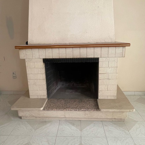 Cast Iron Fireplace used, open type, 80cm length