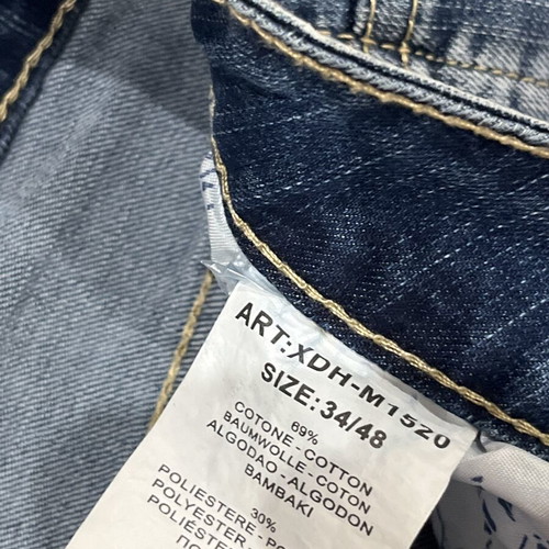 Men's denim shorts like new, size M, grey