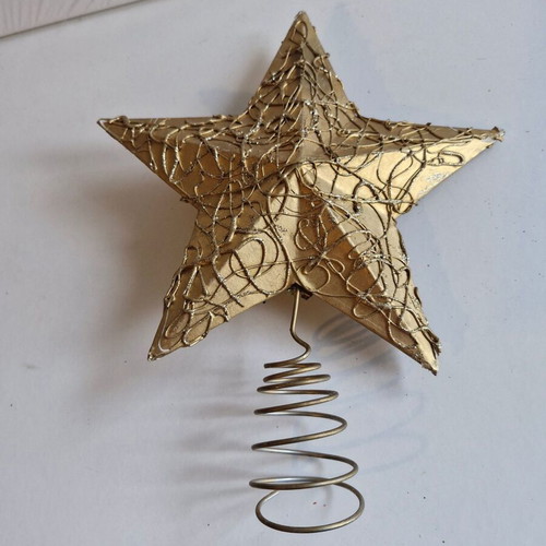 Christmas tree topper used, star