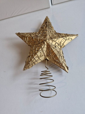 Christmas tree topper used, star