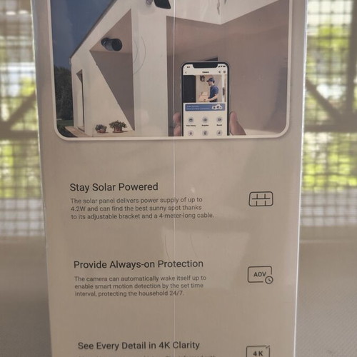 Ezviz BC1C 4K WiFi Camera Kit with Battery and Solar Panel