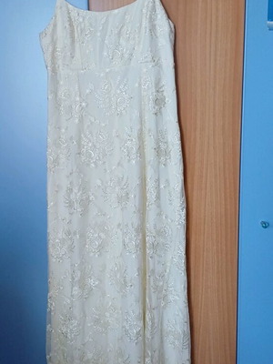 Wedding dress by KRISTI new, full lace in champagne color