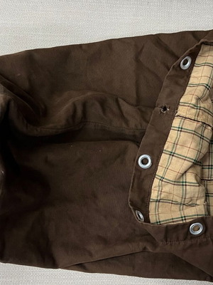 Vintage travel duffle bag used, canvas and leather
