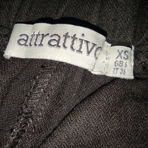 Attrattivo shorts used, brown linen and cotton, size XS