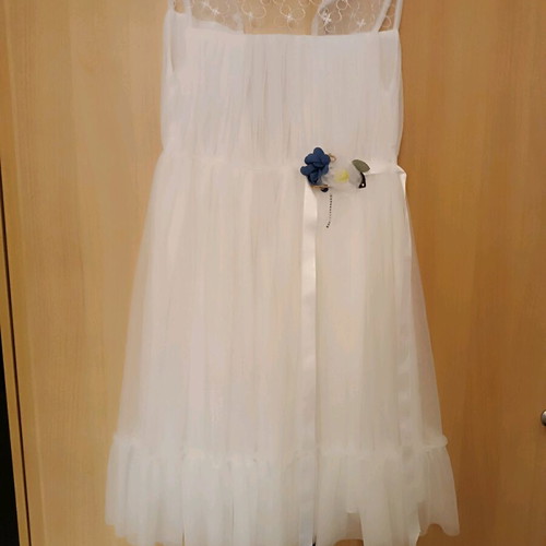 Children's dress white like new for ages 8-10