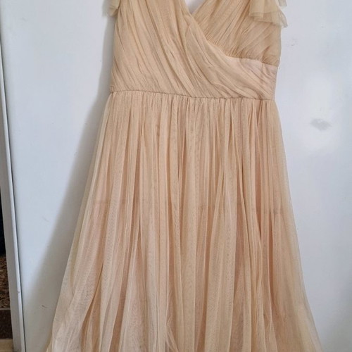ASOS salmon tulle dress with lining like new, size L