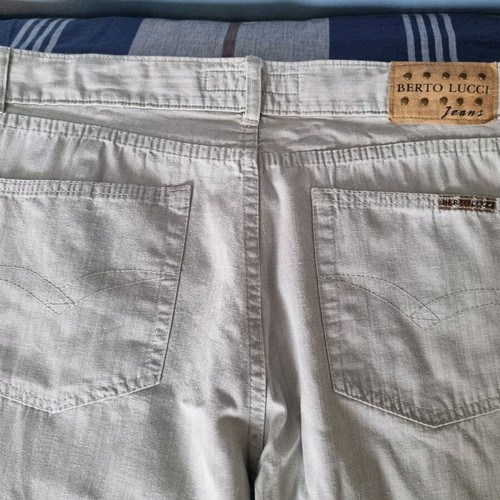 Berto Lucci women's pants white like new, size 46