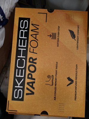 Sketchers Vapor Foam 44 Black Athletic Shoes like new
