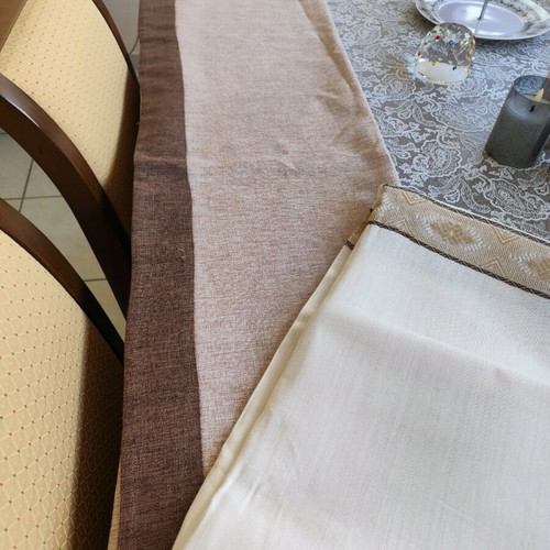 Table linens new, two square pieces