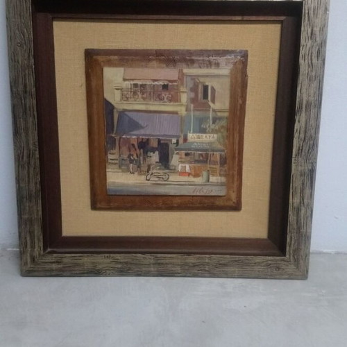 Achilleas Aivazoglou painting like new with wooden frame