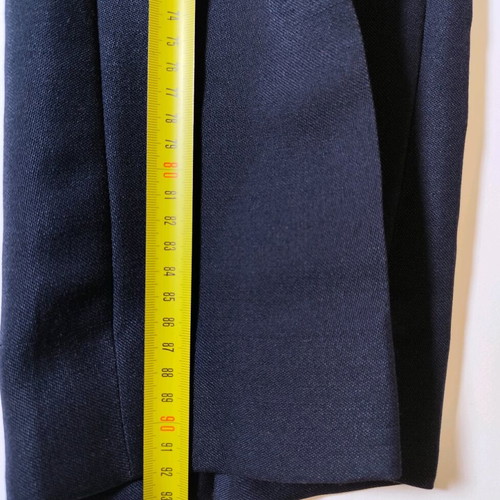 Blue fabric pants used S-M size