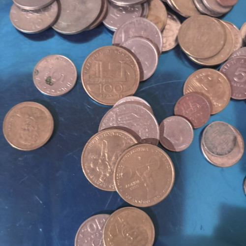 Greek coins used, set of 100 pieces