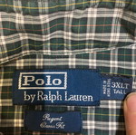 Ralph Lauren Overhemd Custom Fit Regent Green Blocked, 3XL