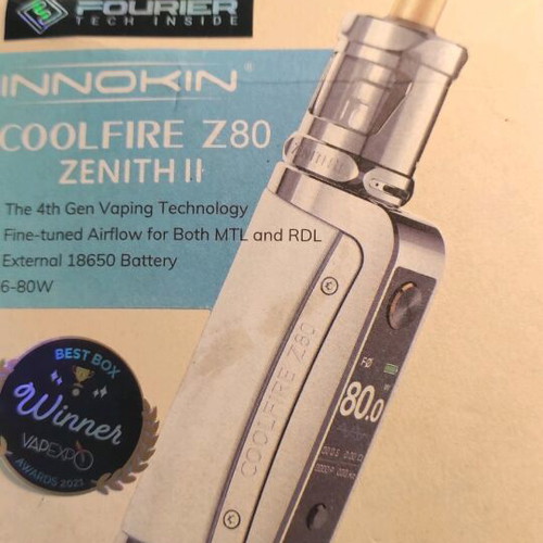 Coolfire Z80 by Innokin set like new with Zenith atomizer