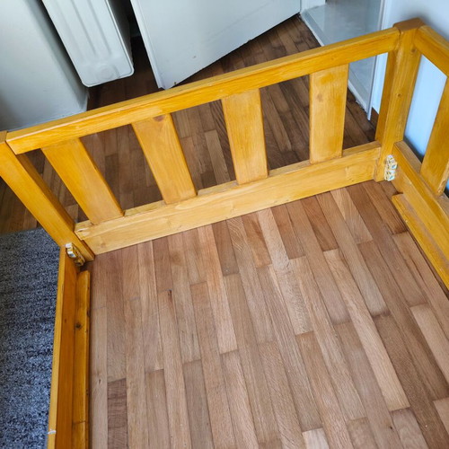 Montessori bed handmade from pine wood like new