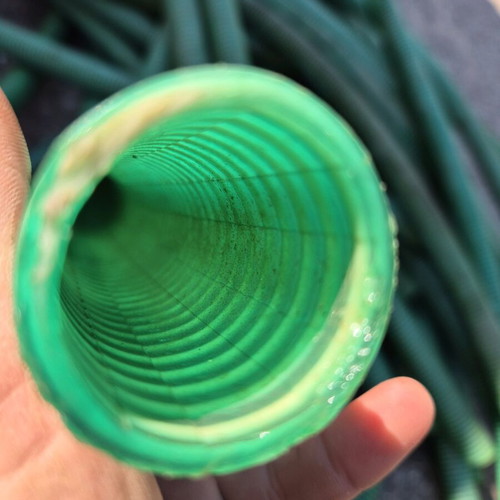 Spiral watering hoses like new, set of 36, 1.20-1.60m length