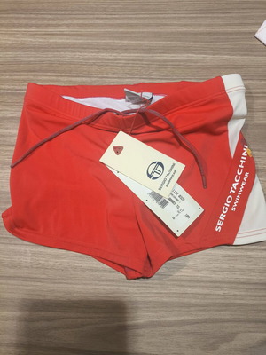 Sergio Tacchini Swimwear boys' swim shorts new, size 3 years, red and white