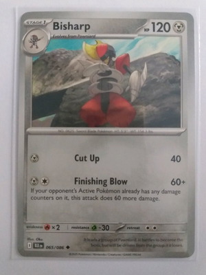 Pokemon Bisharp Uncommon Card new condition