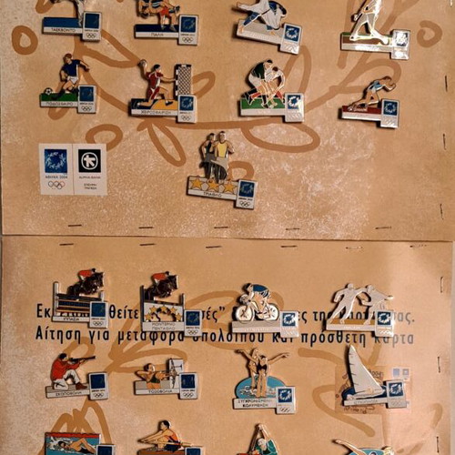 Athens 2004 Olympic Games pins, sports series, new, 33 pieces