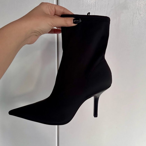 Black sock boots size 37 H&M new