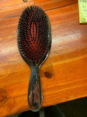 Silver hairbrush new