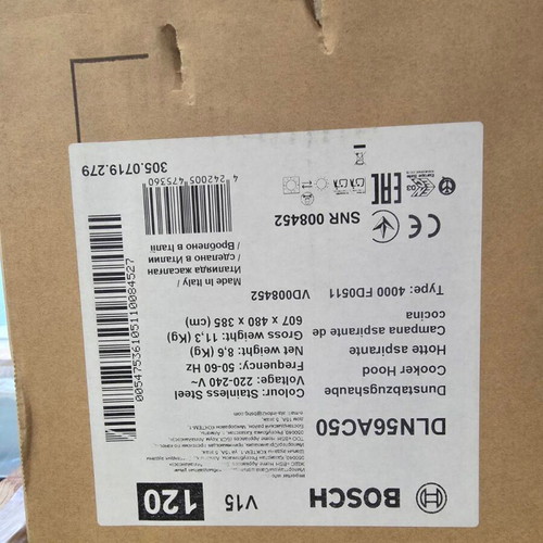 Bosch DLN56AC50 extraction mechanism 52cm inox new