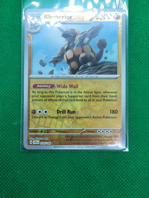 Rhyperior 76/142 Rare Reverse Holo Stellar Crown Pokemon TCG καινούργιο