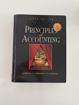Principles of Accounting 6th Edition πανεπιστημιακό σύγγραμμα λογιστικής των Needles, Anderson και Caldwell