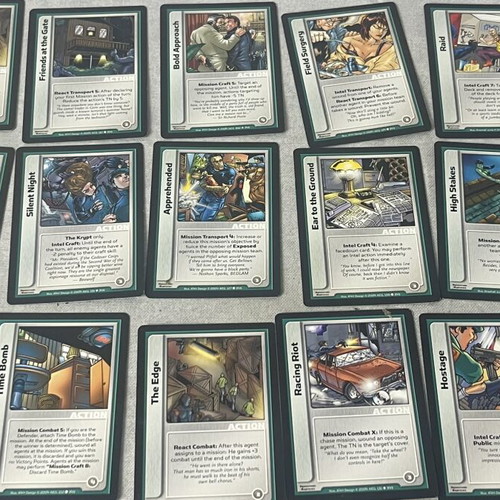 Spycraft Collectible Card Game lot used, original AEG cards