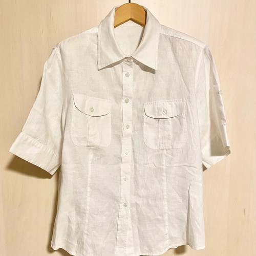 Linen women's shirt Capalbio white like new, size L