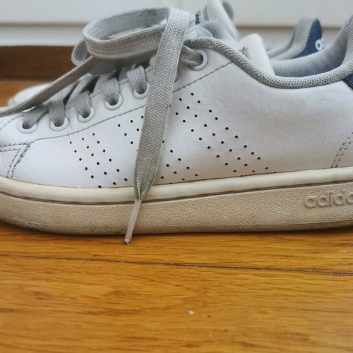 Adidas women's shoes used, white-blue, size 36
